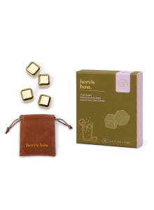 HHC110EU The Ruby Cocktail Chillers in Gold - Set of 4